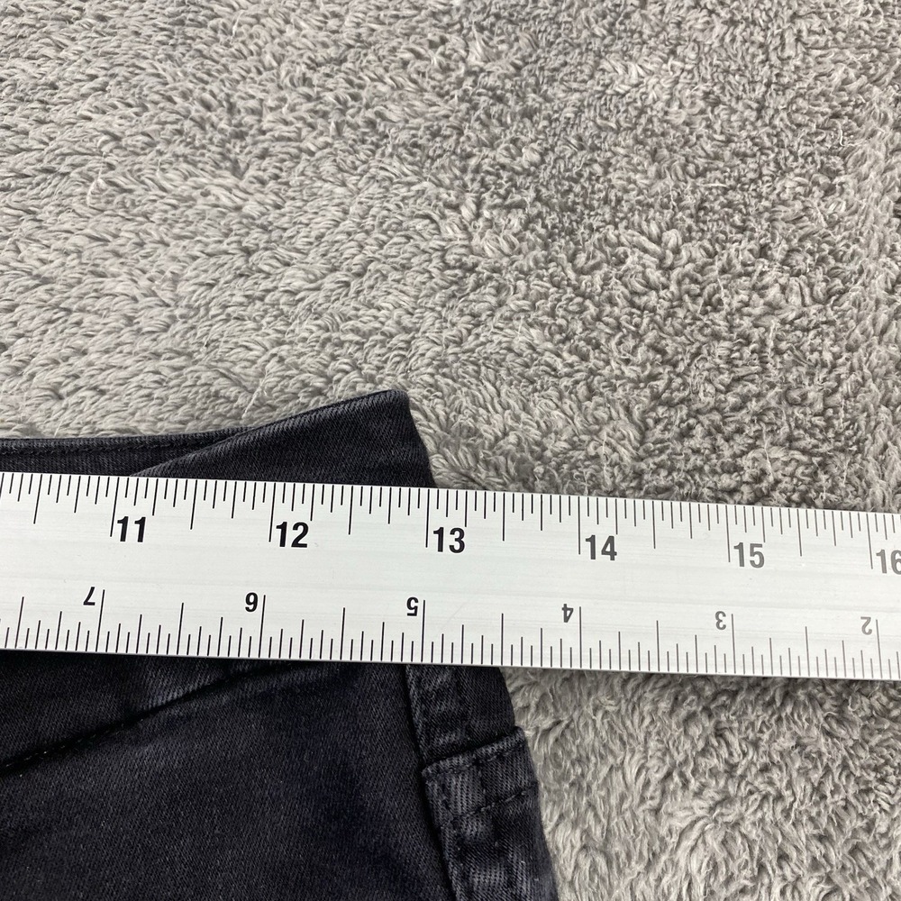 Good American Good Straight Jeans Womens 6/ 28 Black‎ Dark Wash Denim Mid Rise - Picture 7 of 13